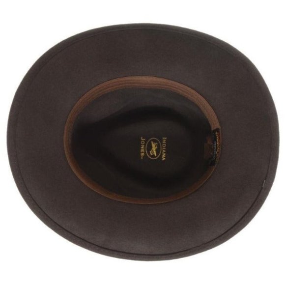 Indiana Jones Felt Safari Fedora Hat -  Belloq - Picture 3 of 6